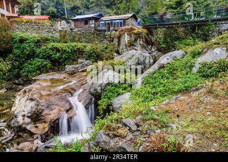 Toktok. Sagarmatha Nationalpark, Khumbu Himal, Nepal, Asien. Stockfoto