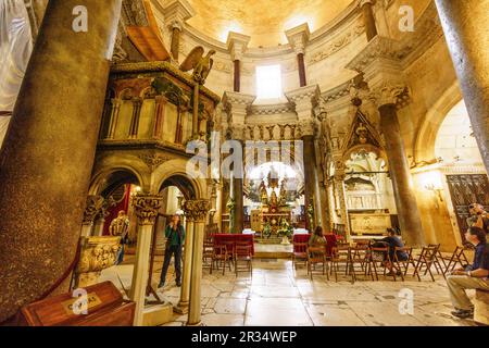 Catedral de San Dommuth, - Svetog Duje-, Palacio Diocleciano, Split, Croacia. Stockfoto