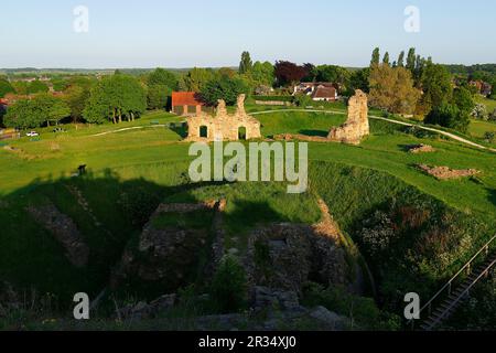 Sandal Castle in Wakefiled, West Yorkshire, Großbritannien Stockfoto