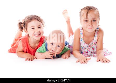 Schwestern und Bruder Stockfoto