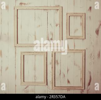 Shabby chic Rahmen Stockfoto