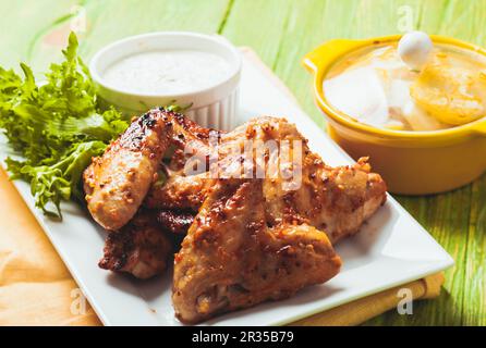 Die Chicken wings Stockfoto