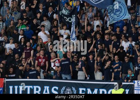 Empoli, Italien. 22. Mai 2023. Fans von Empoli während des Spiels Empoli FC vs Juventus FC, italienisches Fußballspiel Serie A in Empoli, Italien, Mai 22 2023 Kredit: Independent Photo Agency/Alamy Live News Stockfoto