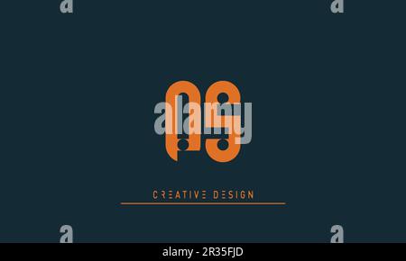 Buchstaben mit Buchstabe Modern Creative Logo PS , SP Stock Vektor