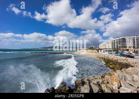 es Portixol, Bahia de Palma, Mallorca, Balearen, Spanien, Europa. Stockfoto