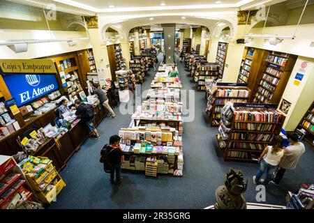 Libreria El Ateneo, Sucursal De La Calle Florida, Buenos Aires, Republica Argentina, Cono Sur, Südamerika. Stockfoto