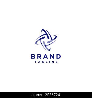 Rotierende Linien bilden ein Riesenrad-Logo. Rotierende Linien bilden ein Riesenrad mit medizinischen Gesundheitssymbolen auf dem Negativraum. Stock Vektor