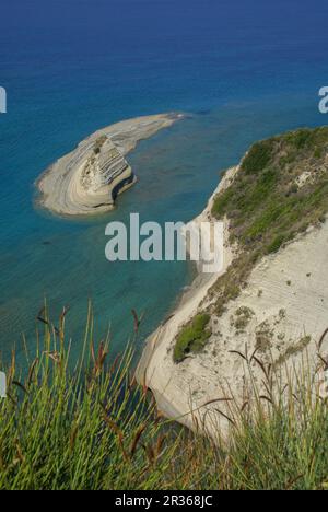 Cap Drastis - malerische Küste in der Nähe von Sidari, Korfu, Griechenland Stockfoto