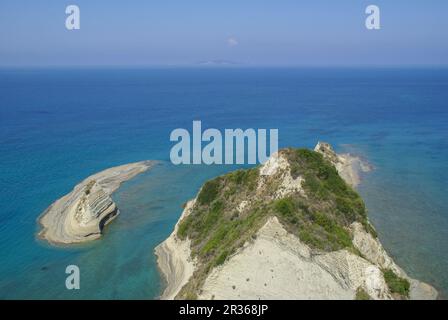 Cap Drastis - malerische Küste in der Nähe von Sidari, Korfu, Griechenland Stockfoto