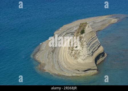 Cap Drastis - malerische Küste in der Nähe von Sidari, Korfu, Griechenland Stockfoto