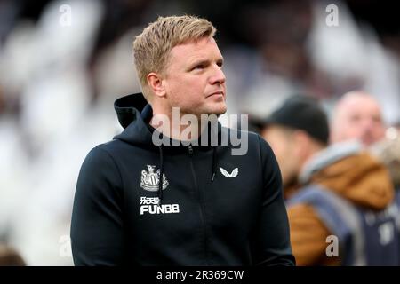 Newcastle, Großbritannien. 22. Mai 2023Newcastle United-Manager Eddie Howe während des Premier League-Spiels zwischen Newcastle United und Leicester City in St. James's Park, Newcastle am Montag, den 22. Mai 2023. (Foto: Mark Fletcher | MI News) Guthaben: MI News & Sport /Alamy Live News Stockfoto