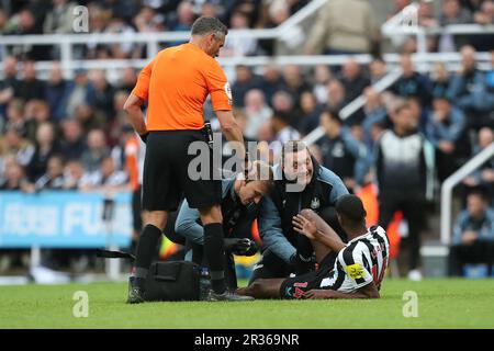 Newcastle, Großbritannien. Am 22. Mai 2023Newcastle wird Alexander Isak von United während des Premier League-Spiels zwischen Newcastle United und Leicester City in St. James's Park, Newcastle am Montag, den 22. Mai 2023. (Foto: Mark Fletcher | MI News) Guthaben: MI News & Sport /Alamy Live News Stockfoto