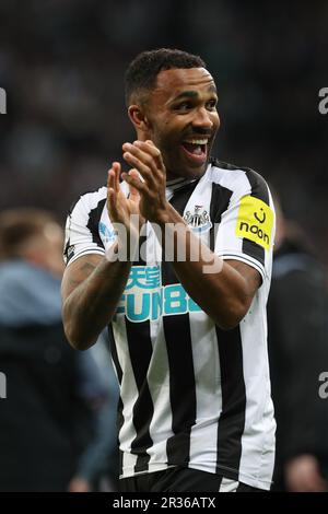 Newcastle, Großbritannien. 22. Mai 2023Newcastle Callum Wilson von United applaudiert seinen Fans nach dem Spiel der Premier League zwischen Newcastle United und Leicester City at St. James's Park, Newcastle am Montag, den 22. Mai 2023. (Foto: Mark Fletcher | MI News) Guthaben: MI News & Sport /Alamy Live News Stockfoto