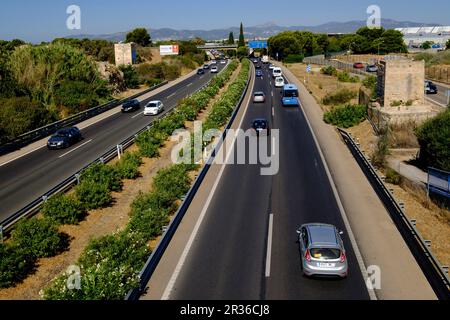 Autopista de Levante, Ma-19, Mallorca, balearen, spanien, europa. Stockfoto