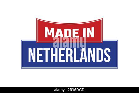 Hergestellt In Den Niederlanden Seal Vector Stock Vektor