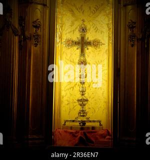 Vera Creu, Sala capitular barroca, Catedral de Mallorca, La Seu, siglo XIII gótico Levantino, Palma, Mallorca, Balearen, Spanien. Stockfoto