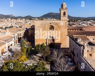 kirche und Kloster von St. Bonaventure, 17. Jahrhundert, Llucmajor, Mallorca, Balearen, Spanien. Stockfoto