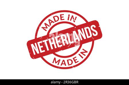 In Niederlande Stempel gemacht Stock Vektor