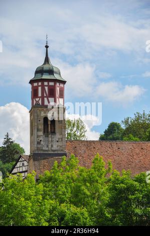 Johannes-Täufer-Kirche in Schwaebisch-Halle-Steinbach Stockfoto