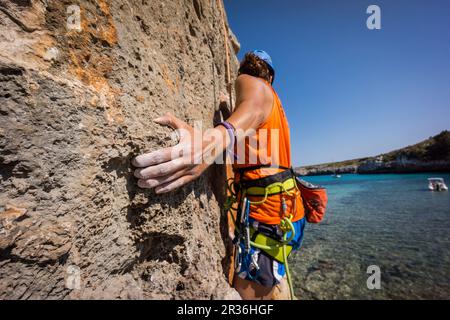 Torrente de Cala Magraner, Manacor, Mallorca, Balearen, Spanien, Europa. Stockfoto