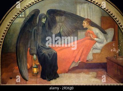 La Jeune fille et la mort, Marianne Stokes ,1900, Museo de Orsay, Ministerio de Cultura y Comunicación Francés, Paris, Frankreich in Westeuropa. Stockfoto