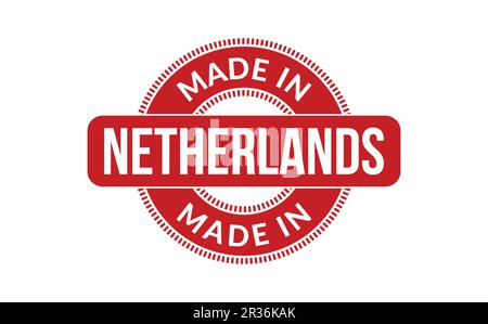 In Niederlande Stempel gemacht Stock Vektor