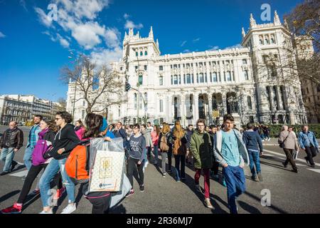 Palacio de Kommunikation, Ayuntamiento, 1919, Madrid, Spanien, Europa. Stockfoto