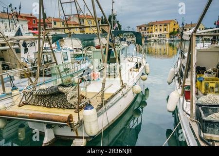 Puerto de Novigrad, Halbinsel Istrien, Croacia, Europa. Stockfoto