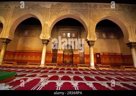 Oratorio de la madrasa Bou Inania (S. XIV). Fes. Marruecos. Magreb. Afrika. Stockfoto