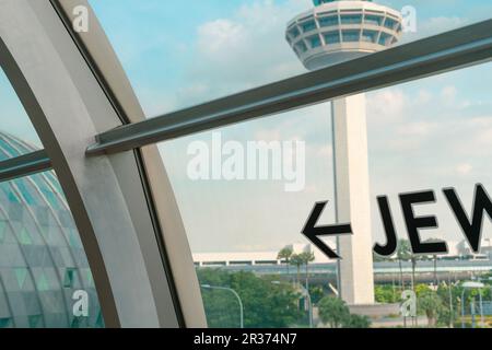 Singapur - 20. Oktober 2022 : Flughafen Changi Stockfoto