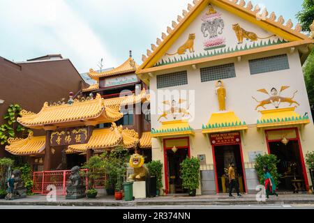 Singapur - 21. Oktober 2022 : Sakya Muni Buddha Gaya Tempel im Little India District Stockfoto