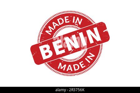 Hergestellt Aus Benin-Gummistempel Stock Vektor