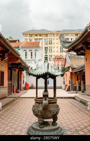 Singapur - 23. Oktober 2022 : Chinatown-Viertel Thian Hock Keng-Tempel Stockfoto