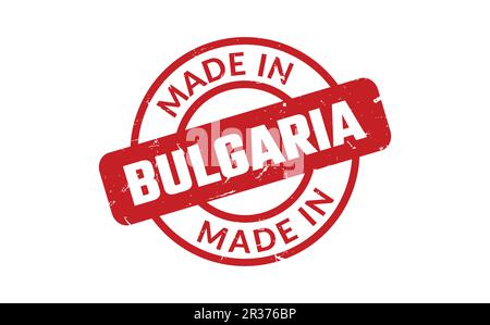 In Bulgarien Stempel gemacht Stock Vektor