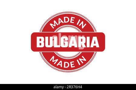 In Bulgarien Stempel gemacht Stock Vektor