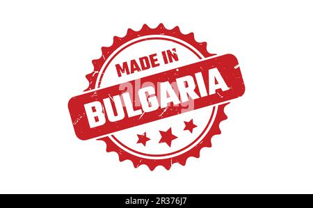 In Bulgarien Stempel gemacht Stock Vektor