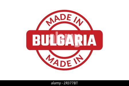 In Bulgarien Stempel gemacht Stock Vektor