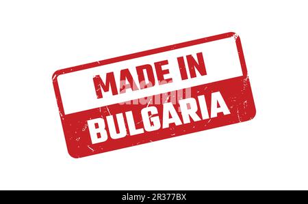 In Bulgarien Stempel gemacht Stock Vektor