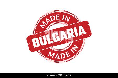 In Bulgarien Stempel gemacht Stock Vektor