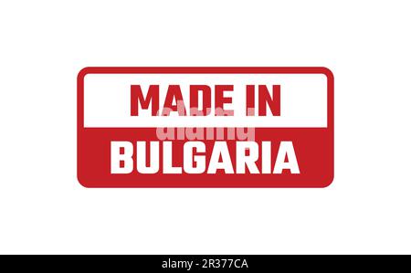 In Bulgarien Stempel gemacht Stock Vektor