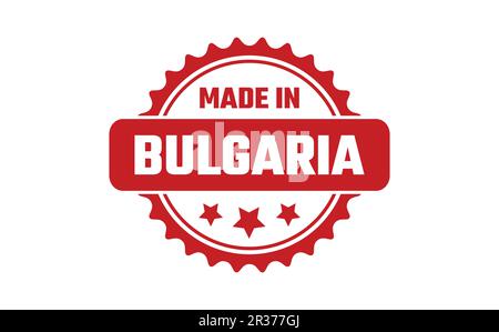 In Bulgarien Stempel gemacht Stock Vektor