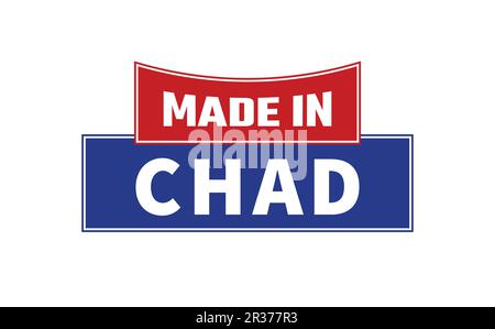 Hergestellt In Chad Seal Vector Stock Vektor