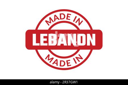 Im Libanon Stempel gemacht Stock Vektor