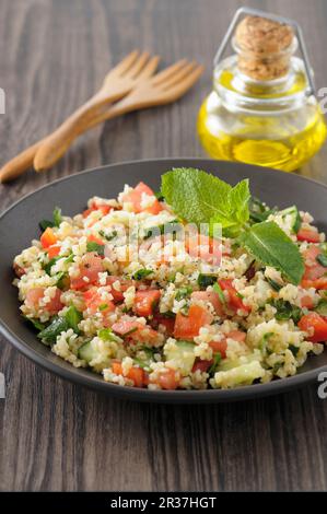 Tabouli (Bulgur-Salat, Libanon) Stockfoto