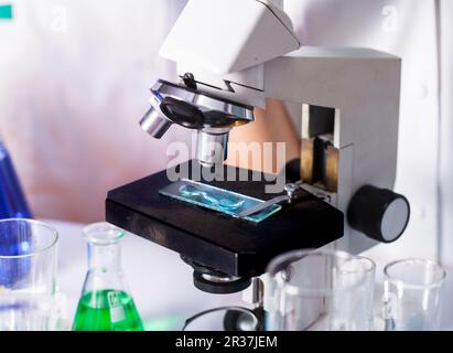 Wissenschaftler im Chemielabor Stockfoto
