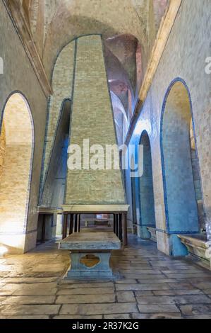 Mosteiro de Santa Maria, Kloster Santa Maria, Zisterzienserkloster, Küche, Alcobaca, Provinz Extremadura und Ribatejo, Portugal, UNESCO-Weltkulturerbe Stockfoto