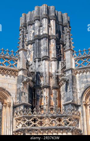 Dominikanisches Kloster Santa Maria de Vitoria, Batalha, Provinz Extremadura und Ribatejo, Portugal, UNESCO-Weltkulturerbe Stockfoto