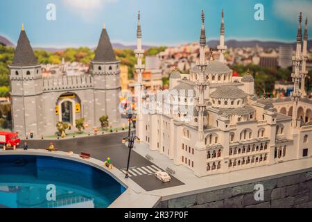 24.08.22 Istanbul, Türkei: Türkische Sehenswürdigkeiten aus Lego Stockfoto