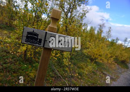 Trekking Nikkaluokta, Kebnekaise Fjaellstation, Lappland, Sweden2 Stockfoto