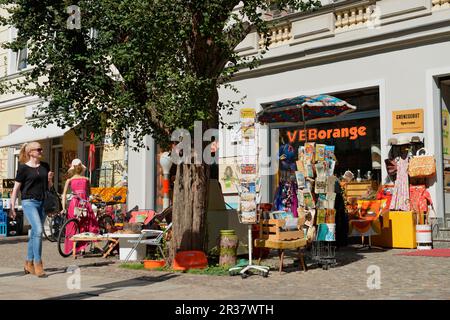 Troedelladen, Oderberger Straße, Prenzlauer Berg, Berlin, Deutschland Stockfoto